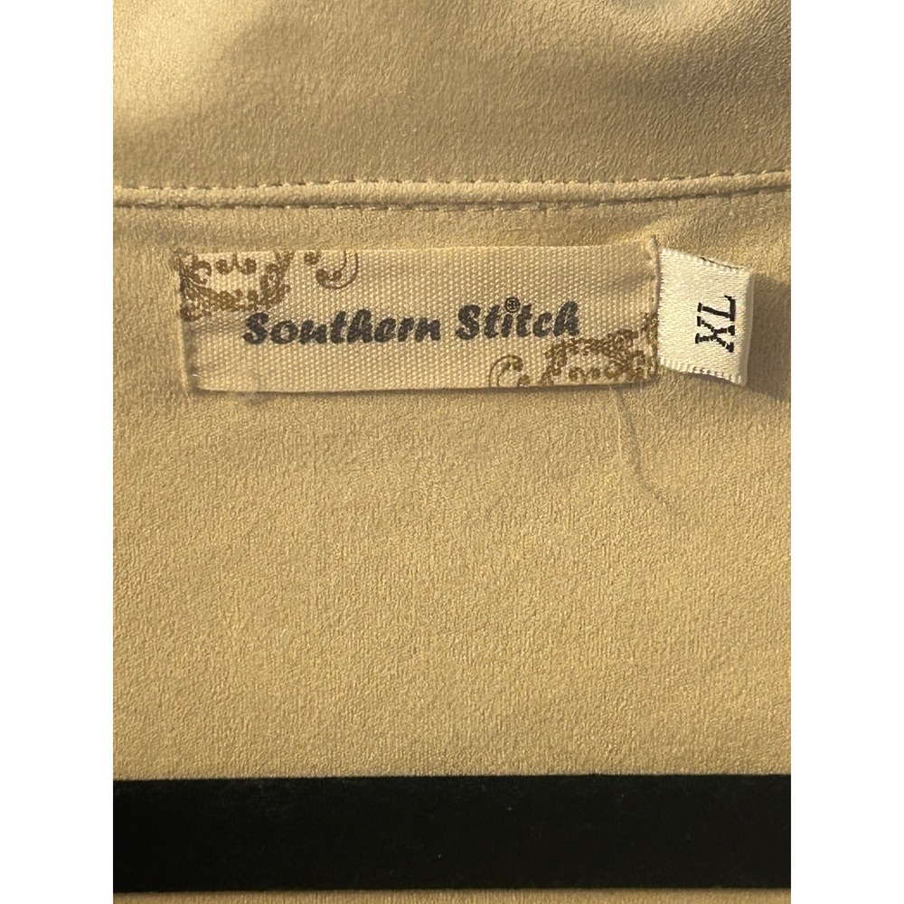 Southern Stitch Suede Fringe Jacket Western Boho Style XL Button Front‎ - Picture 2 of 8